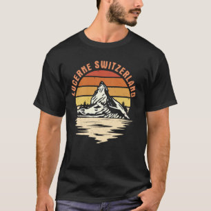 Luzern Schweiz Attraction Swiss Mountain Swi T-Shirt