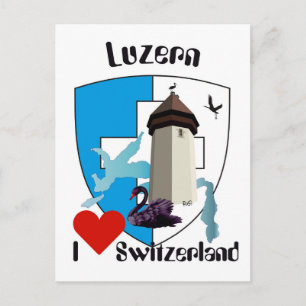 Luzern Schweiz Postkarte