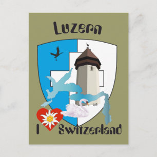 Luzern Schweiz Postkarte