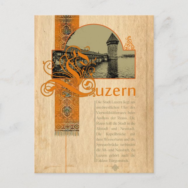LUZERN - Schweiz ~ Postkarte (Vorderseite)