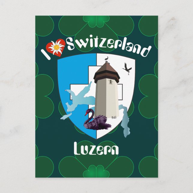 Luzern Schweiz Postkarte (Vorderseite)