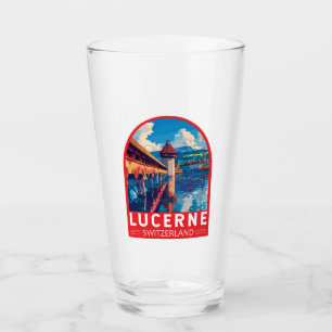Luzern Schweiz Reise Kunst Vintage Glas
