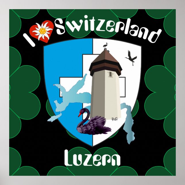 Luzern Schweiz Schweiz Poster (Vorne)