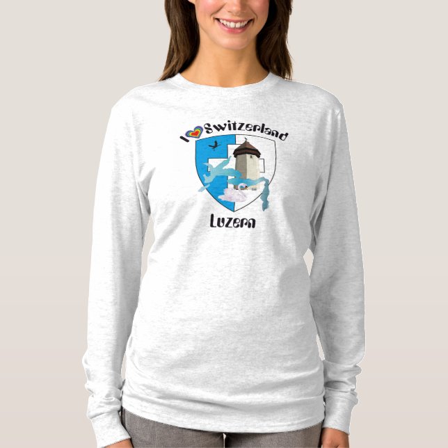 Luzern Schweiz Suiss Svizzera Switzerland T-Shirt (Vorderseite)