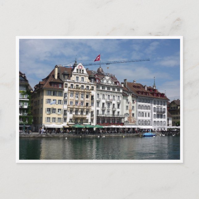 Luzernblau Postkarte (Vorderseite)