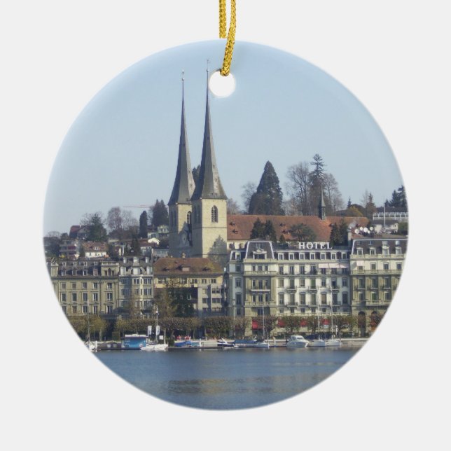 Luzerne die Schweiz Keramik Ornament (Vorne)