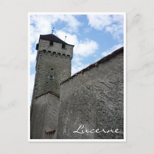 Luzerner Stadtmauern Postkarte (Vorderseite)