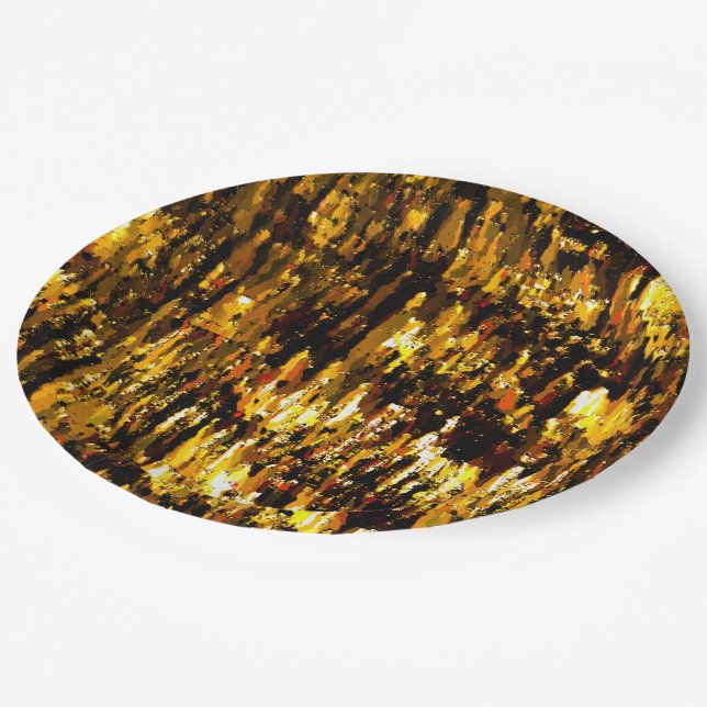 Luzes foscas de vela sob uma placa de gelo pappteller (Schrägansicht)