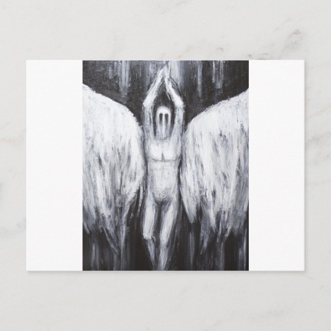 Luzifer der Morgenstern, der in den Abgrund abstei Postkarte (Vorderseite)
