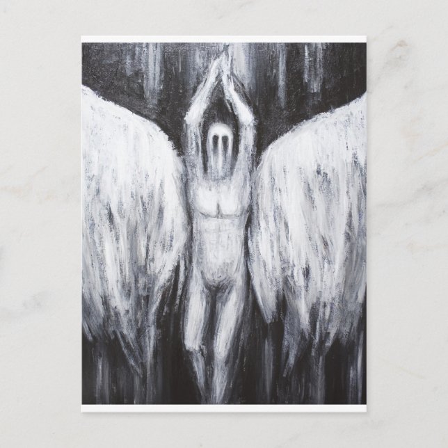 Luzifer der Morgenstern, der in den Abgrund abstei Postkarte (Vorderseite)