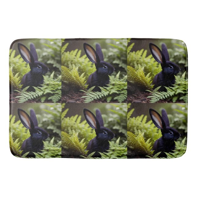 Luzifer der Schwarze Hase: Ein dunkles Bündel Misc Badematte (Vorderseite)