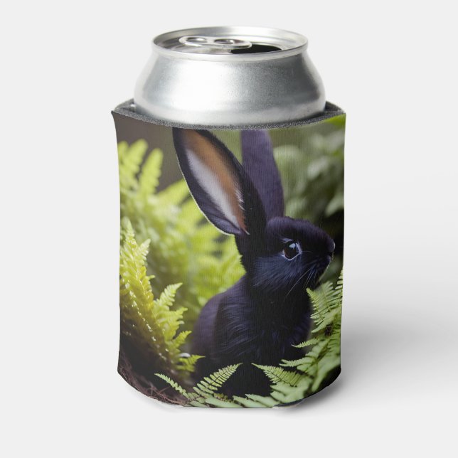 Luzifer der Schwarze Hase: Ein dunkles Bündel Misc Dosenkühler (Kanne Rückseite)