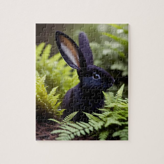 Luzifer der Schwarze Hase: Ein dunkles Mischief Bu Puzzle (Vertikal)