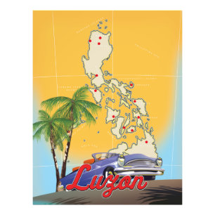 Luzon Philippinen Reiseplakat Fotodruck