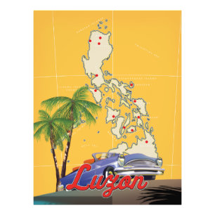 Luzon Philippinen Reiseplakat (Test) Fotodruck