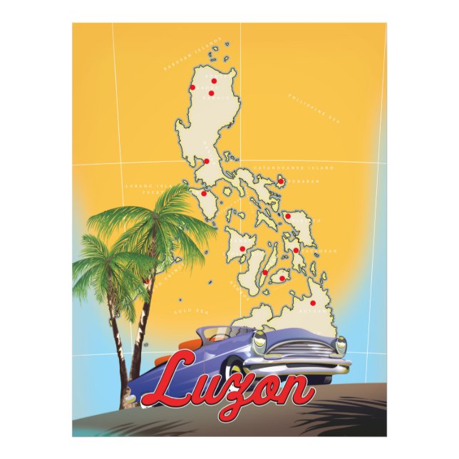 Luzon Philippines Reiseposter Fotodruck (Vorne)