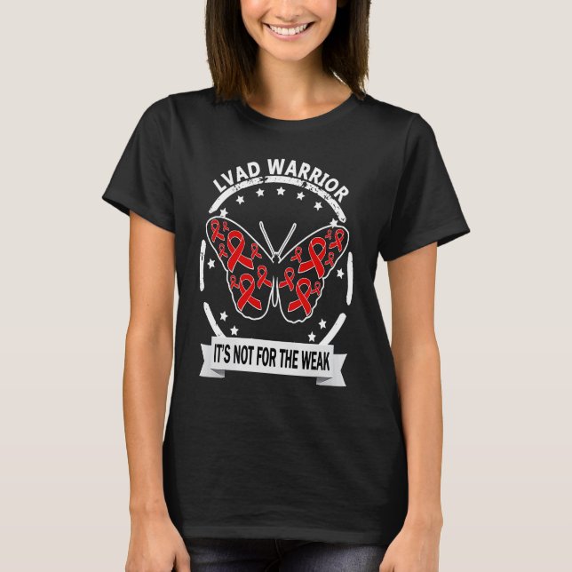 LVAD Warrior Red Band Day inspirierend T-Shirt (Vorderseite)
