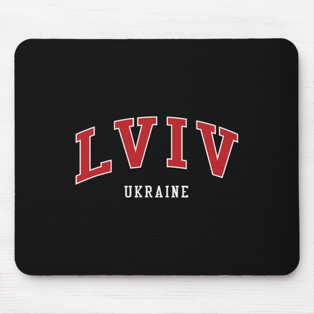 Lviv Ukraine Hochschule Universitätsstil  Mousepad (Vorne)