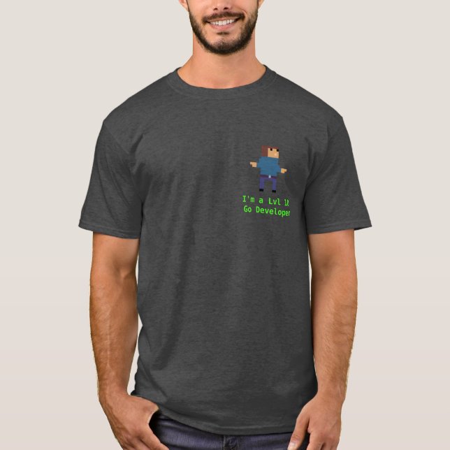LVL 10 Go Developer T-Shirt (Vorderseite)