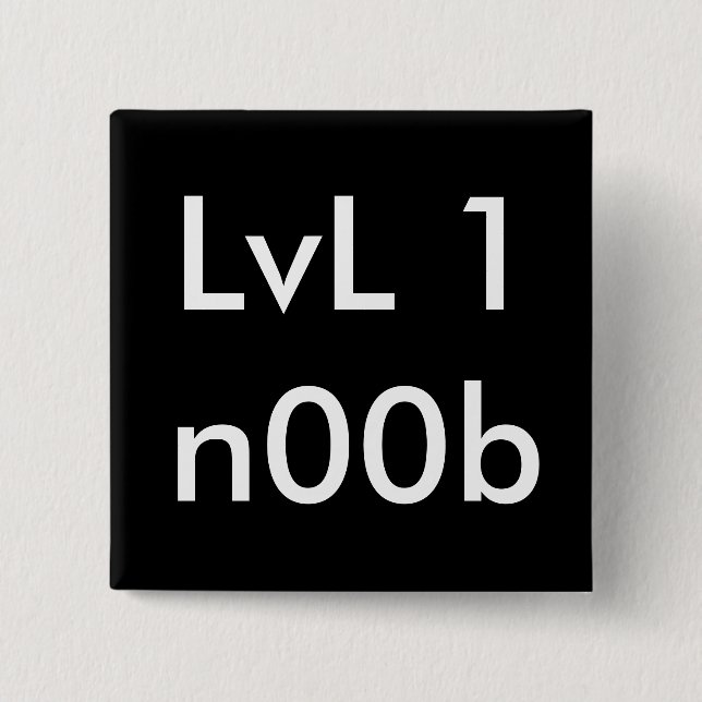 LVL 1n00b Button (Vorderseite)