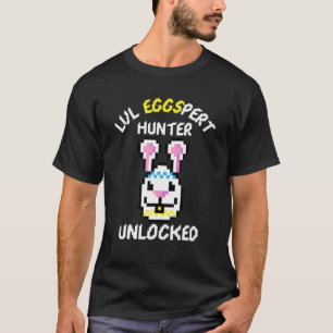 LVL Eggspert Entsperrte Funny Gaming Egg Hunt Oste T-Shirt