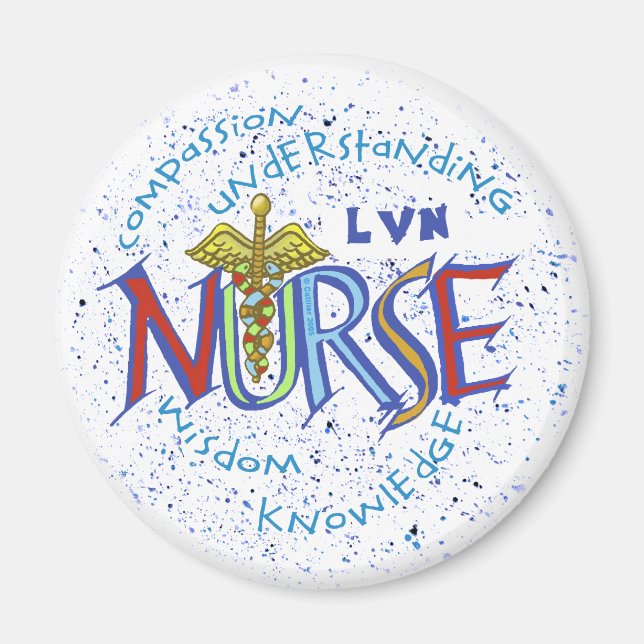 LVN Nurse Motto Magnet (Vorne)