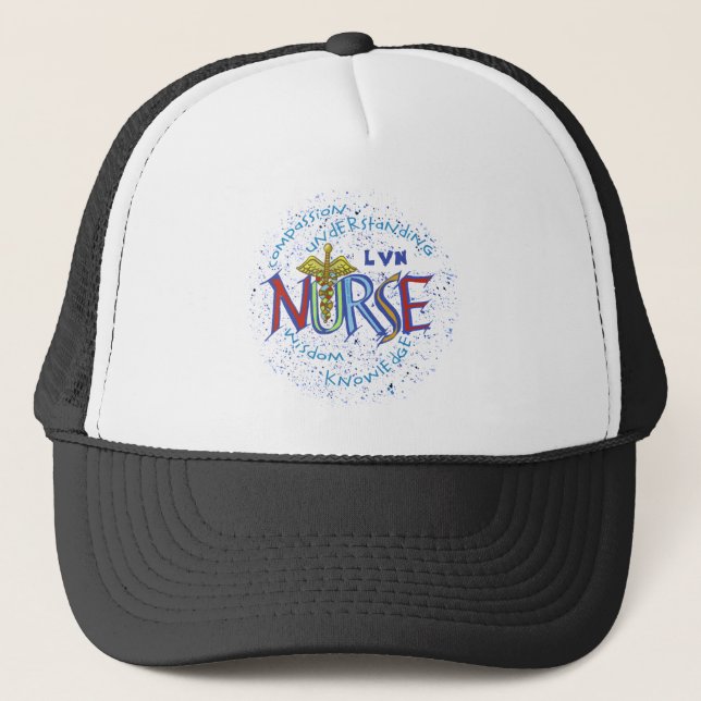 LVN Nurse Motto Truckerkappe (Vorderseite)