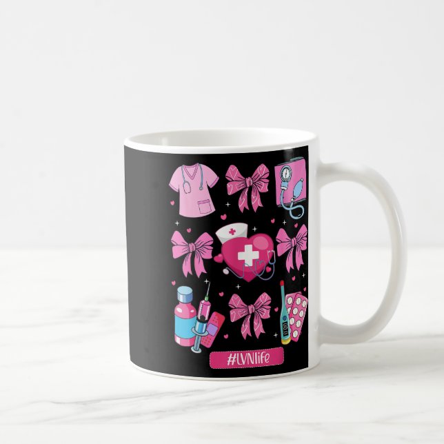 Lvn Valentinstag Coquette Bow Stethoscope Nurse Kaffeetasse (Rechts)