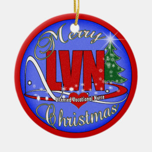 LVN WEIHNACHTSverzierung GENEHMIGTE BERUFLICHE Keramik Ornament