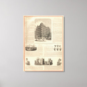 LW Lawrence und Banker-Birmingham-Eisen Leinwanddruck