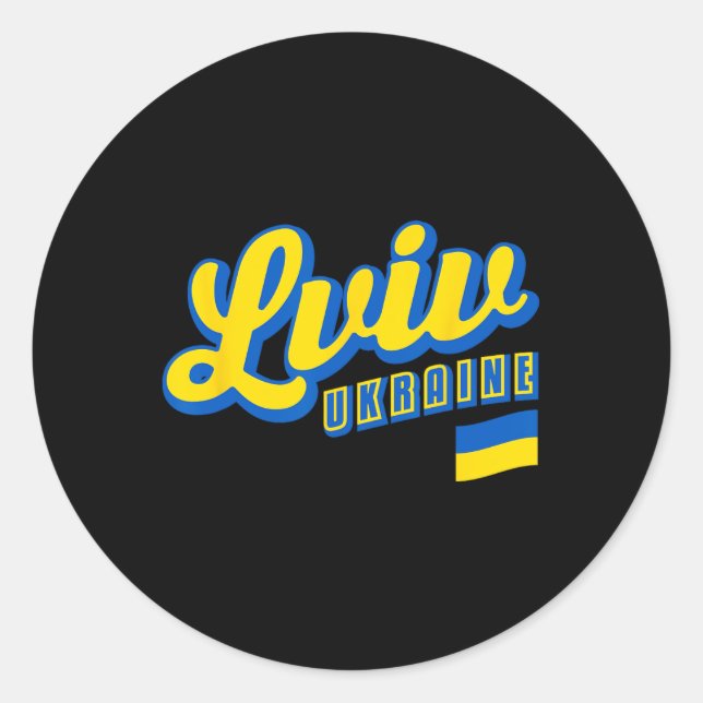 Lwiw Ukraine 1  Runder Aufkleber (Vorderseite)
