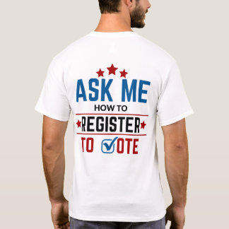 LWV Frage mir, wie man sich für ein Vote Tshirt an
