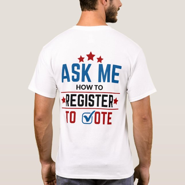 LWV Frage mir, wie man sich für ein Vote Tshirt an (Rückseite)