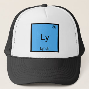 Ly - Lynch Lustiges Chemie-Element-Symbol T-Shirt Truckerkappe