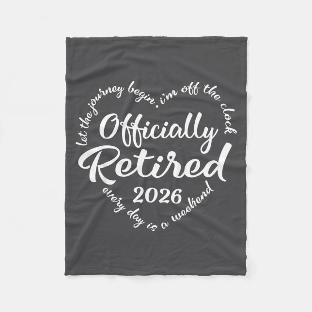 Ly Retired 2026 Hear For Women Retirement  Fleecedecke (Vorderseite)