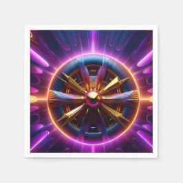 Lyapunov Fraktal Much manipuliert Napkin Serviette