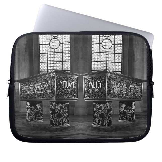 Lyautey-Tomb-Maus des Vintagen französischen Marsc Laptopschutzhülle (Vorderseite)