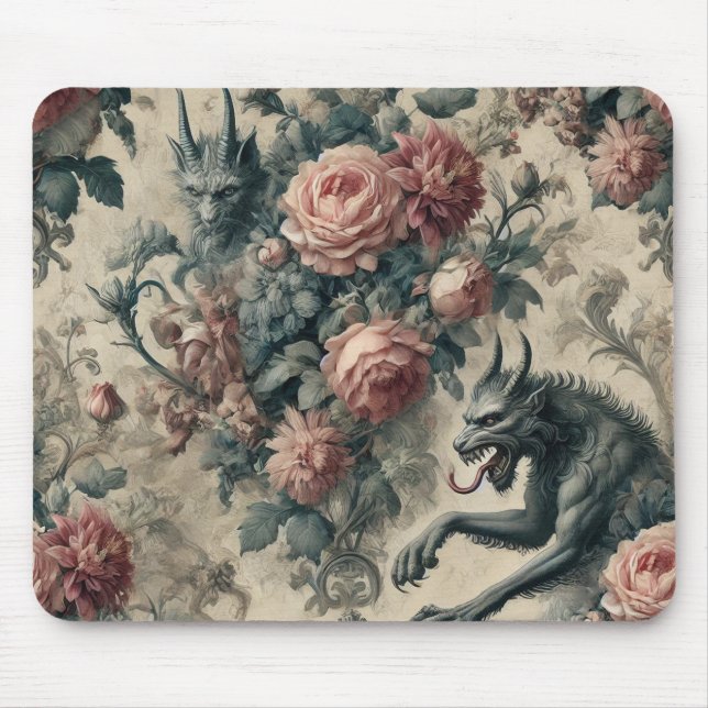 Lycans & Lullabies - Gotisches Viktorianisches Des Mousepad (Vorne)