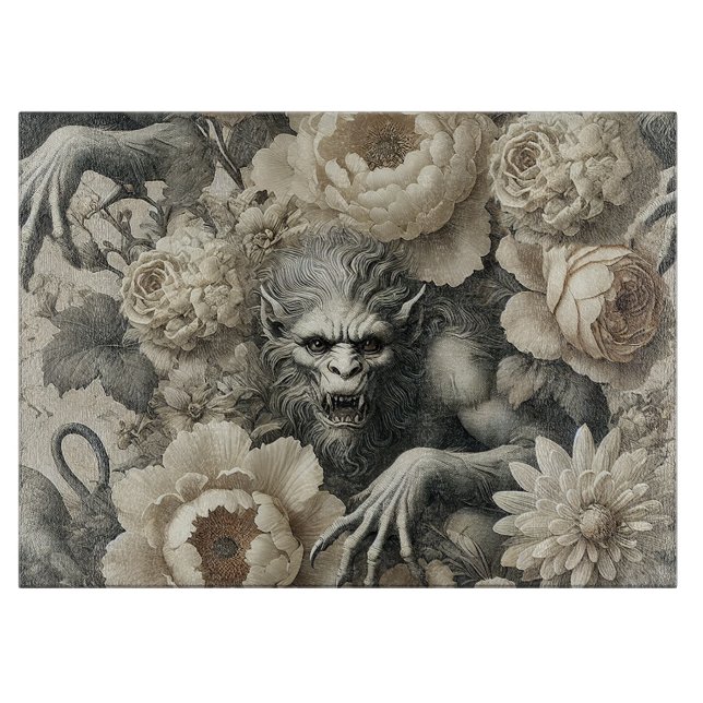 Lycanthropic Splendor - Gothic Viktorianisch Schneidebrett (Vorderseite)