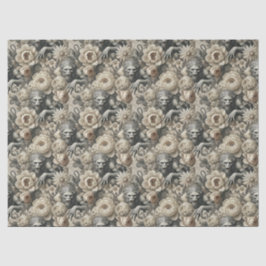 Lycanthropic Splendor - Gothic Werewolf Floral Seidenpapier