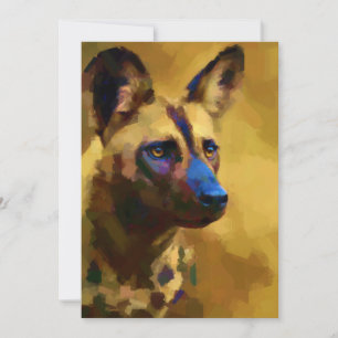 Lycaon Pictus Feiertagskarte