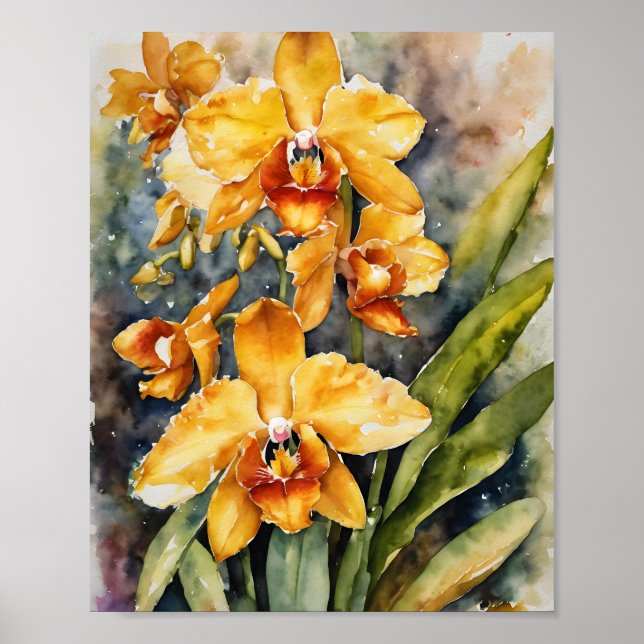 Lycaste Orchids | Positive Energie Poster (Vorne)