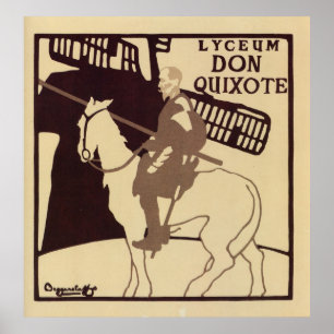 Lyceum Theater Don Quixote Jahrgang Poster
