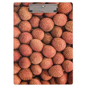 Lychee oder Litchi Frucht vegan und vegetarisch ge Klemmbrett