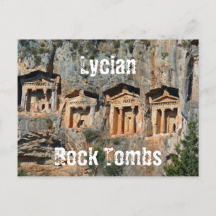 Lycian Rock Tombs Postcard Postkarte