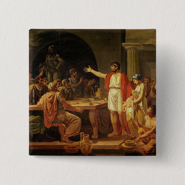 Lycurgus, die Menschen des Altertums von Sparta Button (Vorderseite)