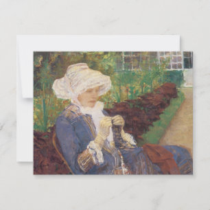 Lydia Crocheting in Garden at Marly, Mary Cassatt