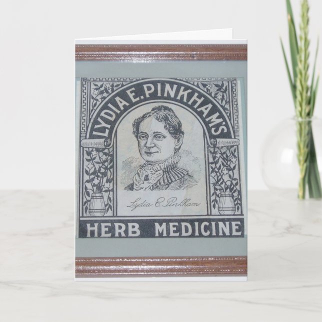 "Lydia E. Pinkham" Get Well Card Karte (Vorderseite)