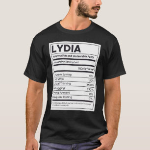 Lydia Ernährungsinformation Problem Lösung harter  T-Shirt