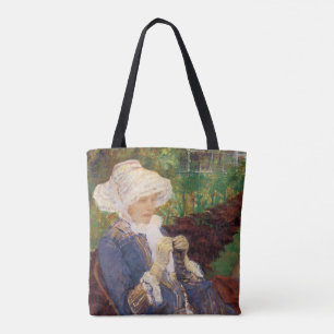 Lydia häkelnd im Garten von Marly, Mary Cassatt